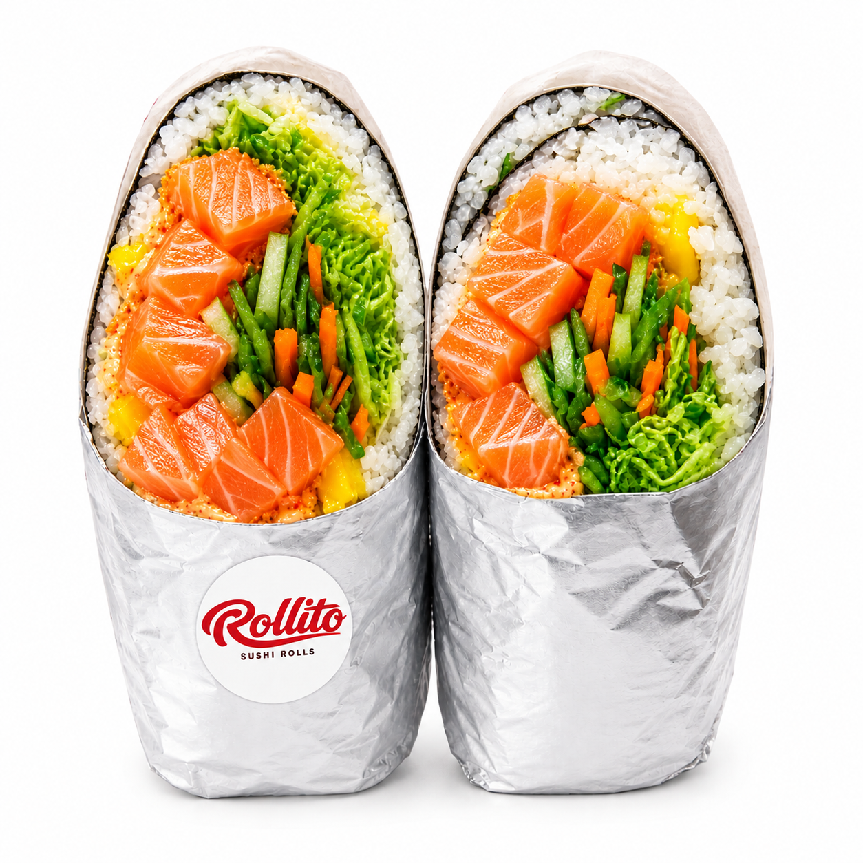 Fresh Salmon Burrito 🍣